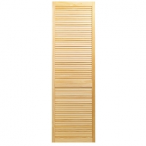 Wickes Internal Closed Louvre Door Pine 1829 x 610mm