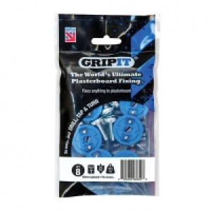 GripIt 25mm Plasterboard Fixing M8 x 30mm Pack of 8