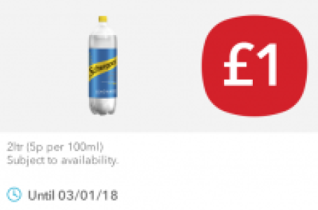 Schweppes Lemonade £1.00