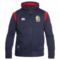 InterSport Canterbury Of New Zealand Mens British and Irish Lions Thermoreg Fleece Full Zip Hood