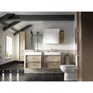 Wickes Alessano Grey Gloss Wall Hung Tall Tower Unit - 300 m £225.00