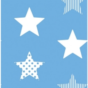 Graham & Brown Superfresco Easy Superstar Blue and White Dec