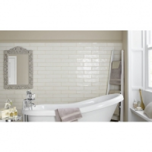 Wickes Farmhouse Pannacotta Ceramic Wall Tile 300 x 75mm