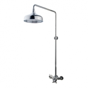 Wickes Hamilton Thermostatic Mixer Shower Kit - White/Chrome