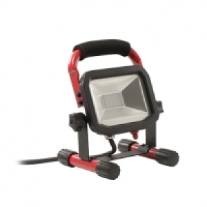 Luceco LED Slimline Black & Red Worklight - 15W