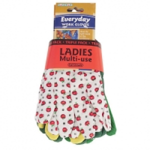 Wickes  Wickes Ladies Gloves Pack 3