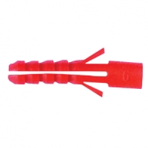 Fischer Red Plastic Wallplugs 6mm Pack 40 &pound;1.99