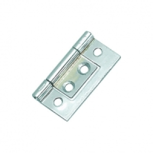 Wickes Flush Hinge Chrome Plated 38mm 2 Pack &pound;2.11