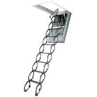 Wickes  Fakro LSF Fire Resistant Metal Loft Ladder 70 x 90cm - Max H