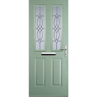Wickes  Euramax 2 Panel 2 Square Chartwell Green Left Hand Composite