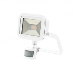 Luceco LED Guardian Slim White Flood Light with PIR - 8W