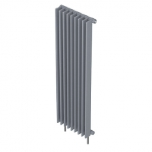 QRL Adagio Vertical Designer Radiator - Silver 2000 x 520 mm