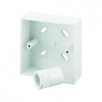 Wickes  Wickes 1 Gang Pattress Box and Adaptor White 32mm