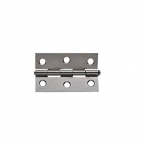 Wickes  Wickes Loose Pin Butt Hinge Chrome Plated 76mm 2 Pack