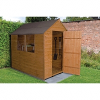 Wickes  Wickes Apex Overlap Dip Treated Shed 5 x 7 ft - with Assembl
