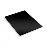 Wickes  Flat Foamed PVC - Gloss One Side 5.00 Black 1220 x 2440