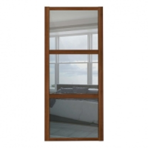 Spacepro 3 Panel Shaker Walnut Frame Mirror Door 610mm &pound;120.00