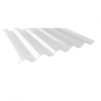 Wickes  Corrugated PVC Big 6 Profile 1.10 Clear 1092 x 2440