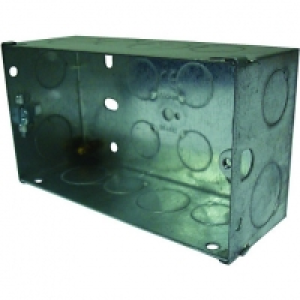 Wickes Metal Box 2 Gang 47mm &pound;1.39