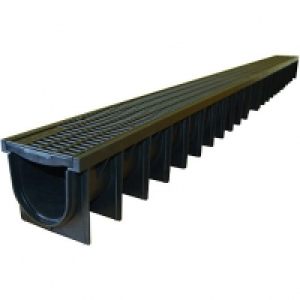 Wickes  Clark-drain Polypropylene Channel & Grate 1000mm