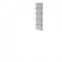 Wickes  Wickes Vermont Grey Fitted Glass Shelving Unit - 300mm