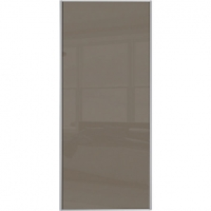 Wickes  Wickes Sliding Wardrobe Door Silver Framed Single Panel Capp