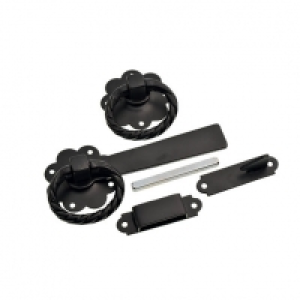 Wickes  Wickes Twisted Gate Latch Black