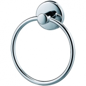 Wickes  Wickes Boston Towel Ring - Chrome 157mm