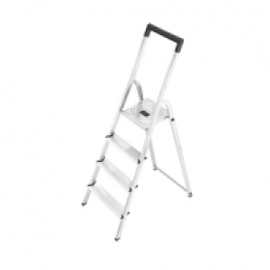 Hailo L40 4 Tread Aluminium Stepladder with Bucket Hook
