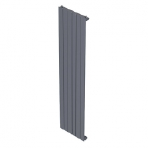 QRL Slieve Single Panel Vertical Designer Radiator - Silver