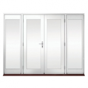 Wickes Derwent Softwood French Doors White Finish 6ft with 2