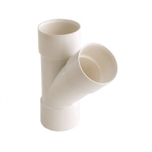 Wickes Solvent Weld Waste 50 mm White 135 Deg Tee £2.41