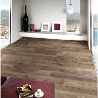 Wickes  Wickes Madeira Dark Oak Wood Effect Porcelain Floor & Wall T