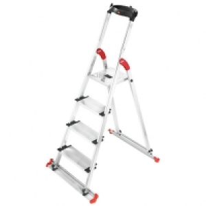 Wickes  Hailo XXL 4 Tread Aluminium Garden Stepladder