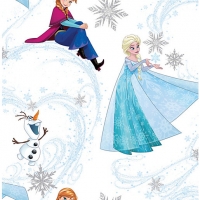 Wickes  Graham & Brown Frozen Anna & Elsa Blue Decorative Wallpaper 