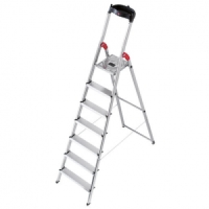 Hailo 6 Tread Safety Step Ladder with Handy Tool Tray &pound;71.99