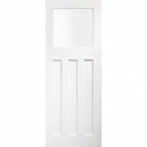 XL Dx Internal White Primed Door with Obscure Glaze 3 Panel  &pound;200.00