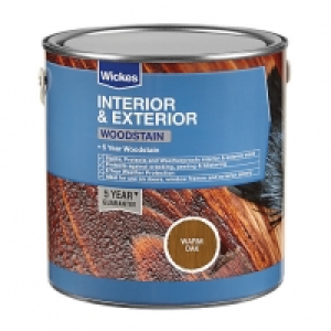 Wickes Woodstain - Warm Oak 750ml £12.49