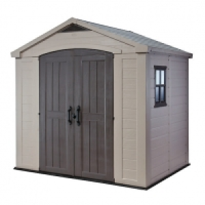 Keter Double Door Plastic Apex Shed - 8 x 6 ft