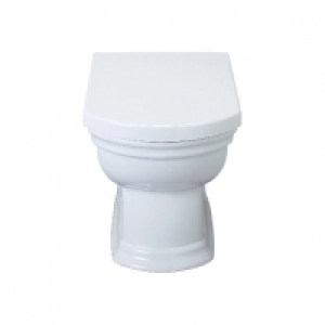 Wickes Belize Ceramic Back to Wall Pan with Toilet Seat
