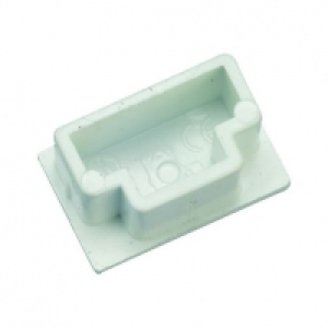 Wickes Mini Trunking End Cap White 25 x 16mm 5 Pack