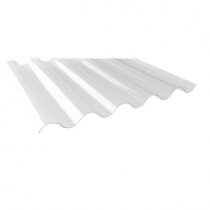 Corrugated PVC Big 6 Profile 1.10 Clear 1092 x 3050