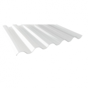 Corrugated PVC Big 6 Profile 1.30 Clear 1092 x 1830