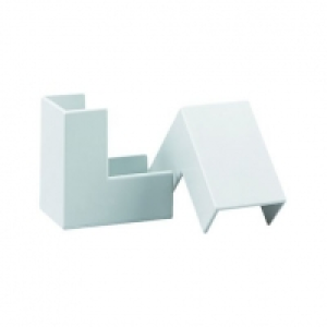 Wickes Mini Trunking Outside Angle White 16 x 16mm 2 Pack