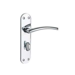 Wickes Dante Bathroom Handles Pair Polished Chrome Finish