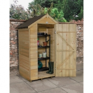Wickes Apex Overlap Pressure Treated Windowless Shed 4 x 3 f