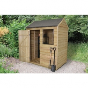 Wickes Reverse Apex Overlap Pressure Treated Shed 6 x 4 ft