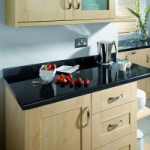 Wickes Upstand Taurus Black Gloss Effect 3000 x 70 x 12mm