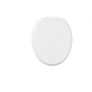 Wickes Thermoset Stainless Steel Hinge Toilet Seat - White