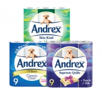 Budgens  Andrex Toilet Tissue Aloe Vera, Classic Clean, Quilts